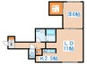 blanc本町 1LDKの間取り