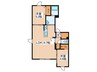 JANUS residences月寒中央 2LDKの間取り