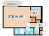 グランバリュー白石 1Kの間取り