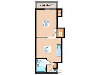 間取図 サンセットハイツ平岸通(305)