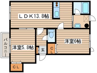 間取図 フラワ－コ－ト７５