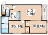 ＲＯＳＥ　ＷＯＯＤ　Ｎ10 2LDKの間取り