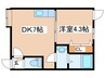 Ｒｏｙａｌ　ｃｏｕｒｔ　ＳＳＴ 1DKの間取り