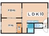 プレステージ南26条 2LDKの間取り