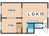 プレステージ南26条 2LDKの間取り