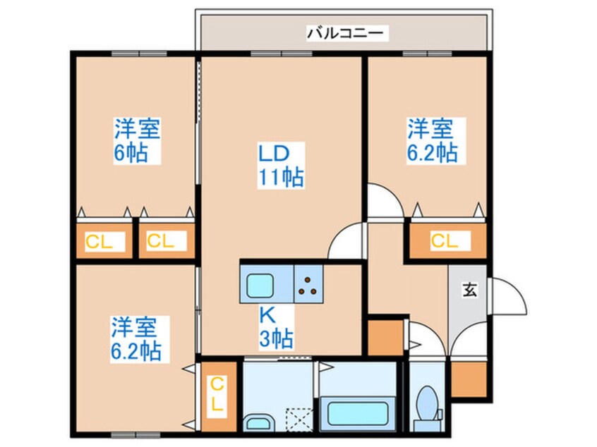 間取図 RJ　ａｕｒｏｒａ