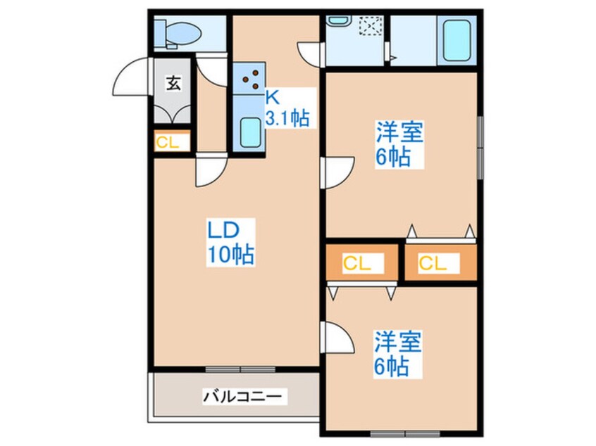 間取図 Ｐｒｉｍａｖｅｒａ