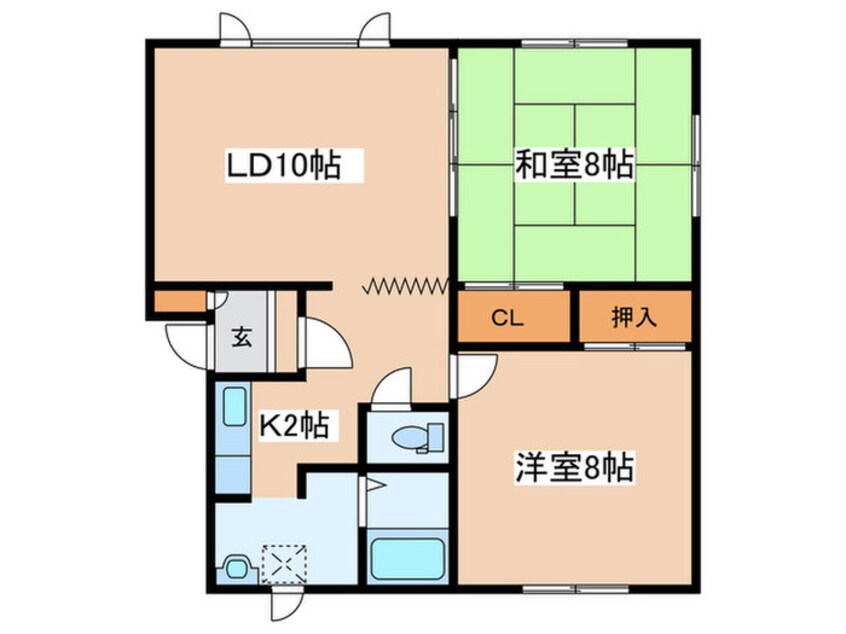 間取図 ハイツ昴