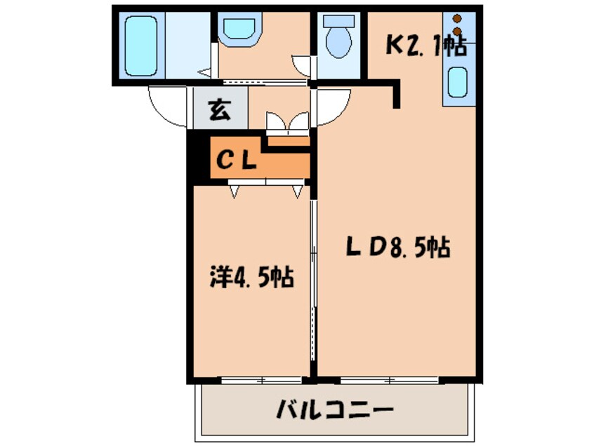 間取図 グランメ－ルクラッセ１３