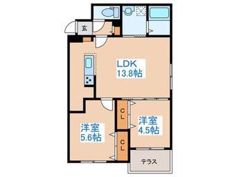 間取図 ブランシャール医大前