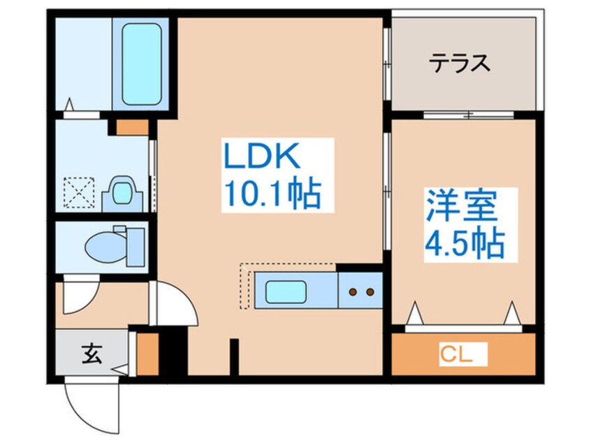 間取図 ブランシャール医大前