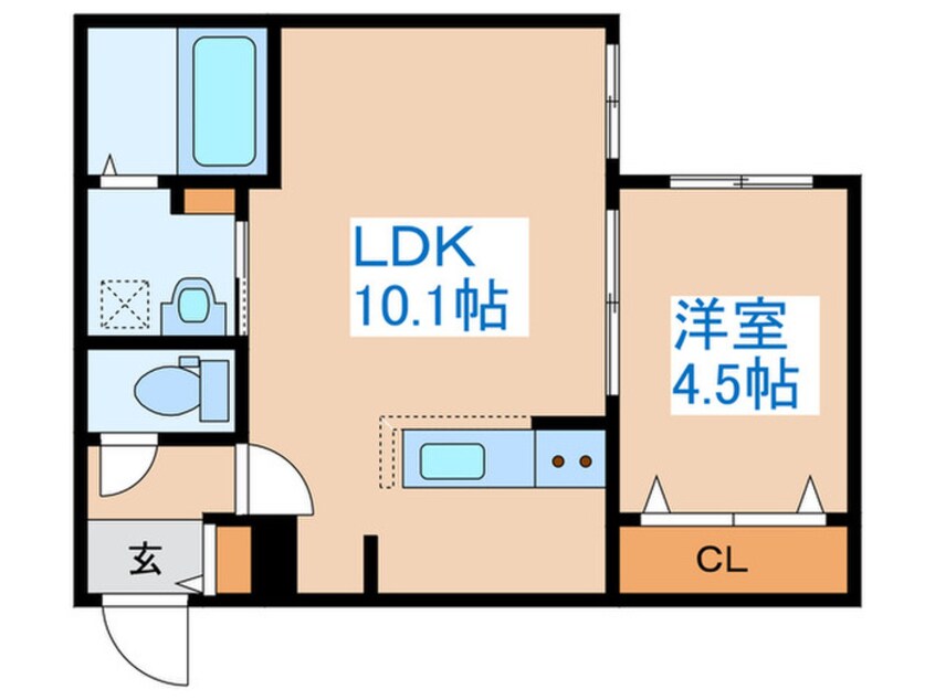 間取図 ブランシャール医大前