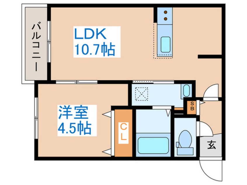 間取図 ブランシャール医大前