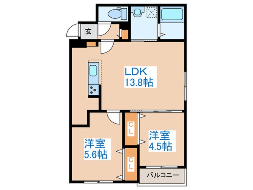 間取図 ブランシャール医大前