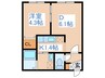 アルページュ 1DKの間取り