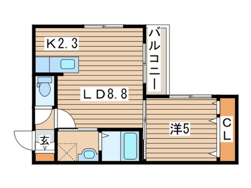 間取図 キャメロットコート桑園