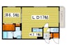 グランメ－ルノ－ス１５ 1LDKの間取り