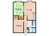 パブリック54 2DKの間取り
