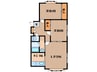 パレス３８ 2LDKの間取り