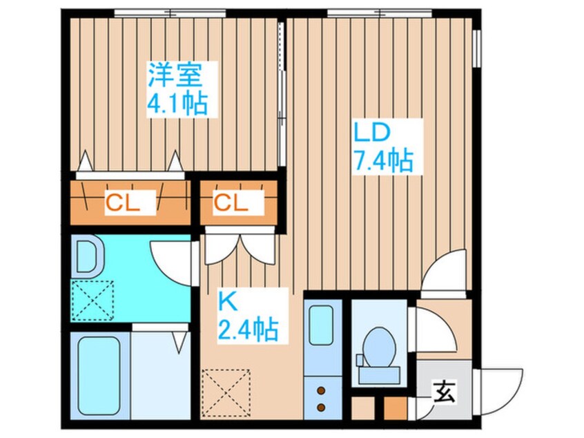 間取図 仮）本通４丁目北MS