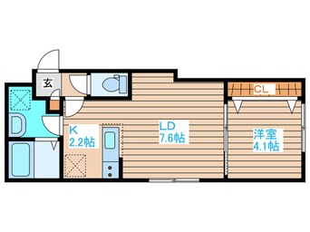 間取図 仮）本通４丁目北MS