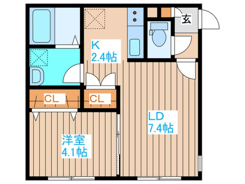 間取図 仮）本通４丁目北MS