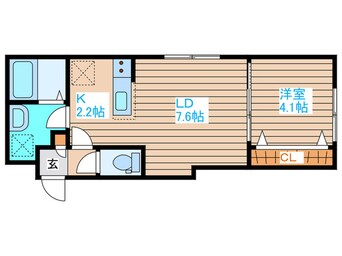 間取図 仮）本通４丁目北MS