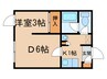 セトル南１０条 1DKの間取り