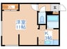 エスペラント 1Kの間取り