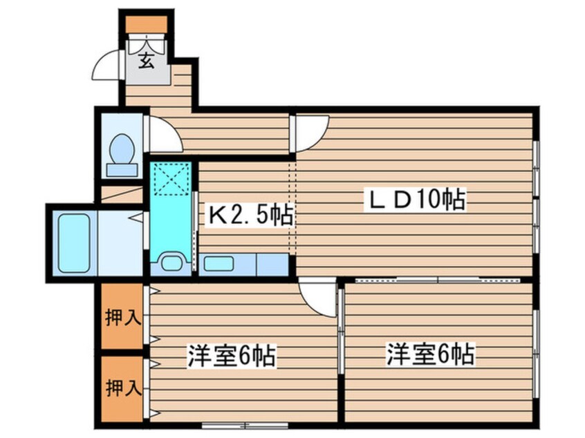 間取図 メゾンドリ－ブス