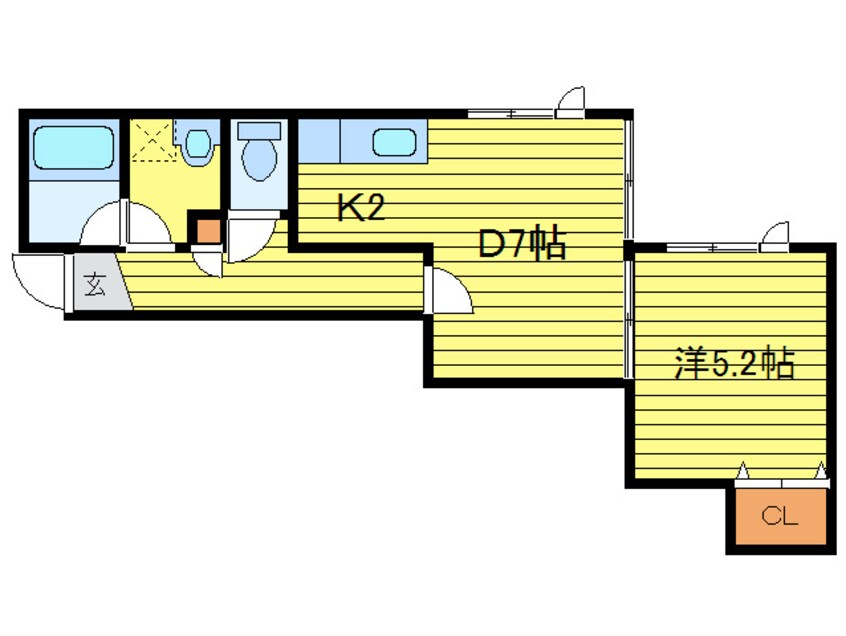 間取図 ボンヌ・シャンス