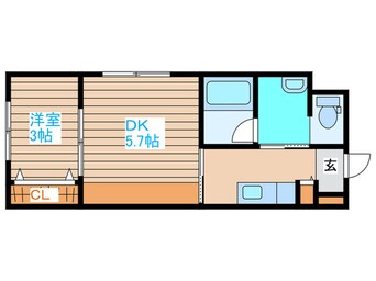 間取図 メニーズコート南郷13st