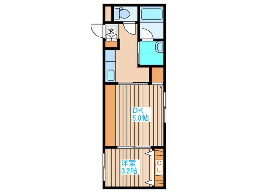 間取図 メニーズコート南郷13st