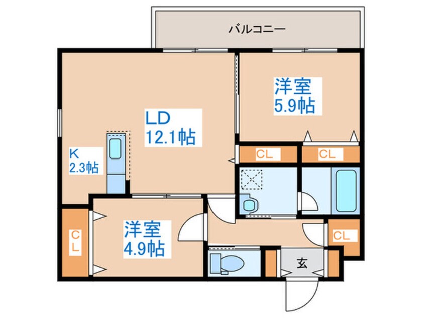 間取図 La Meridian Central