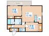 La Meridian Central 2LDKの間取り