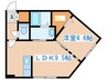 グランムーン宮の沢 1LDKの間取り