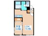 ＡＳＴＡＧＥ北９条 1LDKの間取り