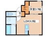 ＳＥＲＡＭ北９条 1LDKの間取り