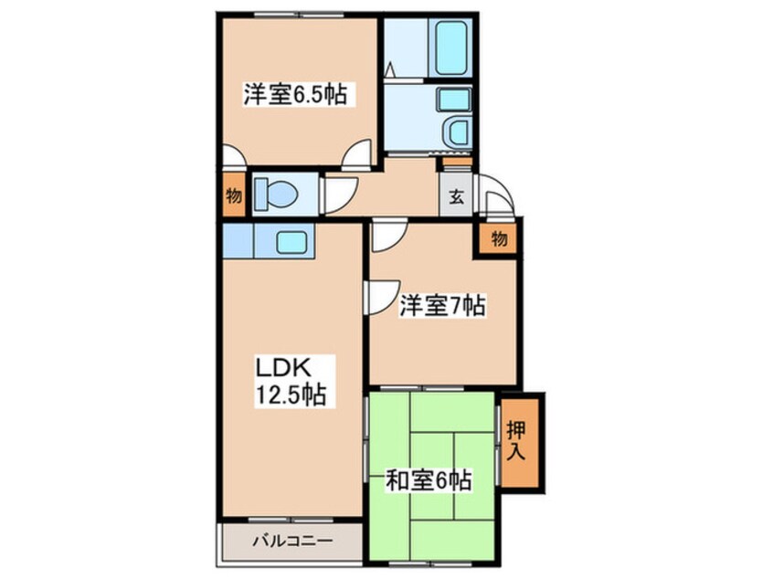 間取図 シャトルＴＨ１２