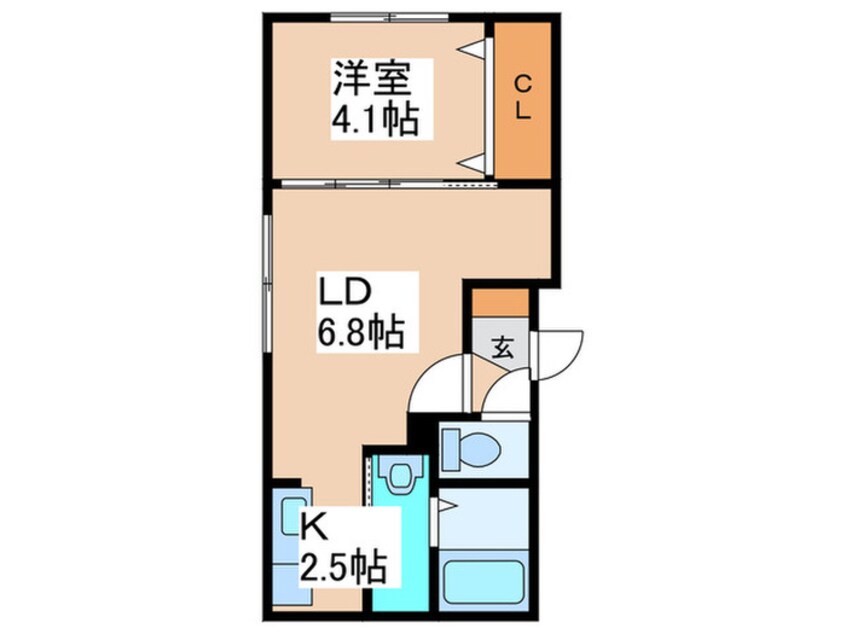 間取図 La Felice 北30条