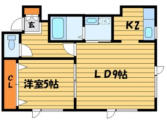 間取図 ラスティ月寒西Ｂ