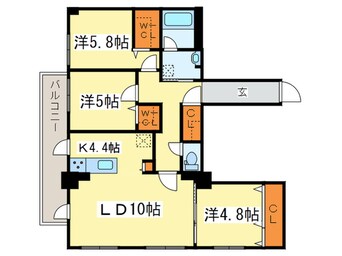 間取図 レジデンス709Ｃ