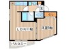 グランベル美園 1LDKの間取り