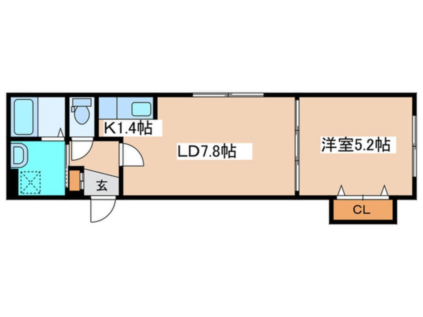 間取図 ＦＲＯＮＴＩＥＲ　Ｎ２４
