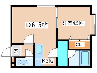 間取図 E-horizon南郷