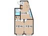 アークパレス桑園 2DKの間取り