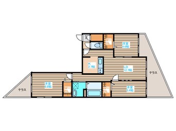 間取図 フォレスタ大谷地