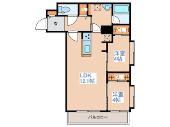 間取図 ラメール南平岸