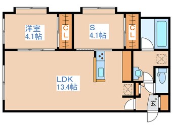 間取図 ラメール南平岸