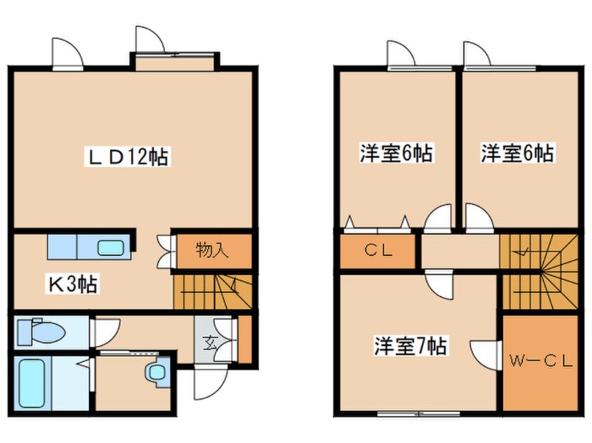 間取図 テラスＫ・Ａ